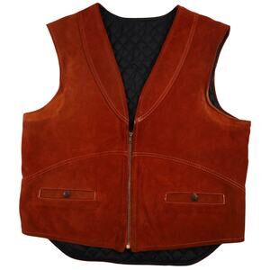 Vintage ABC for Kawasaki Suede Leather Riding Vest